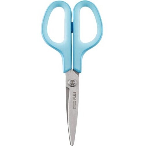 フィットカットカーブ　Ｓ型　抗菌グリップ　青　５個