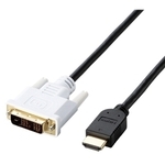 ＨＤＭＩ－ＤＶＩ変換ケーブル／３ｍ／ブラック　ＤＨ－ＨＴＤ３０ＢＫ　■２営業日内届