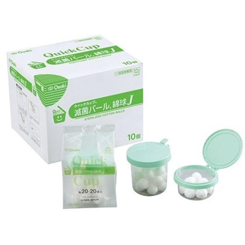 滅菌ＱＣパール綿球（Ｒ）　&phi;１４　２０球／個&times;１０個入　ＥＢ１４－２０（Ｓ）
