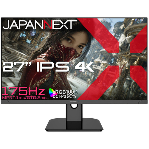 ゲーミングディスプレイ　２７型／３８４０&times;２１６０／ブラック　ＪＮ－ＩＰＳ２７Ｇ１７５Ｕ　■２営業日内届