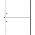 マルチプリンタ帳票　Ａ４　白紙２面４穴　１００枚
