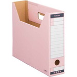 ファイルボックス　Ｔタイプスリム　Ａ４横　桃　５個