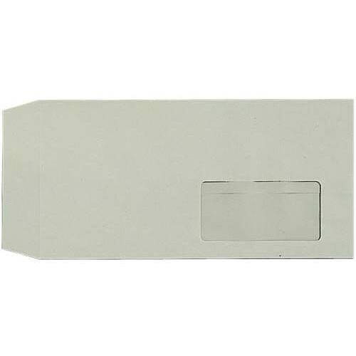 窓付封筒　長３　グレー　８０ｇ　５００枚入