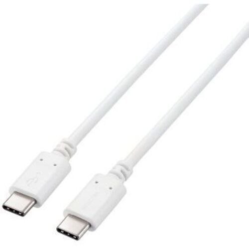 ＵＳＢ２．０ケーブル／Ｃ－Ｃ／認証品／５Ａ出力／１．０ｍ／ホワイト　Ｕ２Ｃ－ＣＣ５ＰＣ１０ＮＷＨ　■お取り寄せ品