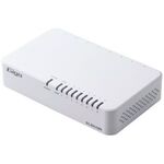 Ｇｉｇａ対応スイッチングＨｕｂ／８ポート／プラスチック筐体／電源外付モデル／ホワイト　■２営業日内届