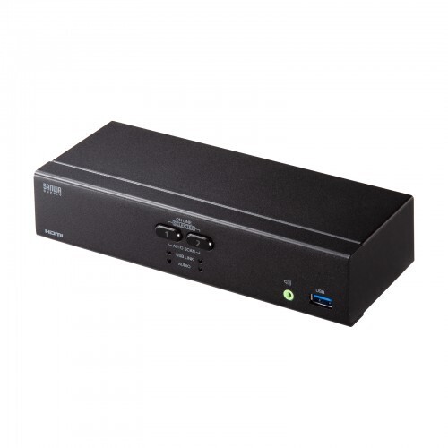 ４Ｋ対応ＨＤＭＩパソコン自動切替器（２：１）　ＳＷ－ＫＶＭ２Ｕ３ＨＤ　■お取り寄せ品