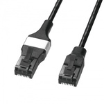 ブレイクアウェイＣＡＴ６Ａ　ＬＡＮケーブル（マグネット・スリム・５ｍ）　ＫＢ－ＳＬ６ＡＢＡ－０５ＢＫ　■お取り寄せ品