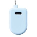 モバイルバッテリー／直挿し／１２Ｗ／Ｌｉｇｈｔｎｉｎｇ／ブルー　ＤＥ－Ｃ５８Ｌ－５０００ＢＵ　■お取り寄せ品