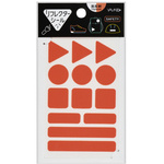 リフレクターシール　ネオンオレンジ　６個　【お取り寄せ品】７営業日以内届