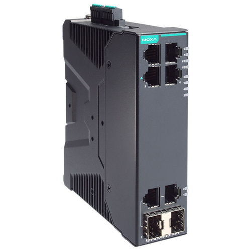 ４ＰｏＥ＋ポート付き　産業用　６ポート（２コンボポート）　フルギガビット　スマートイーサネットスイッチ　■お取り寄せ品