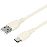 ＵＳＢケーブル／ＵＳＢ２．０／Ａ－Ｃ／シリコン／１．５ｍ／ベージュ　ＯＷＺ－ＣＢＳＲＣＡ１５－ＢＧＡ　■お取り寄せ品