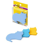 強粘着シルエットノート　ネコＳＳＳ－ＮＥＵ