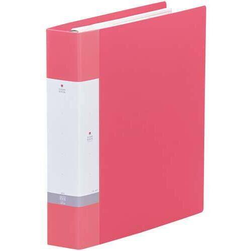 クリヤーブック交換式　赤　Ａ４縦背幅５５ｍｍ
