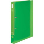 リングファイル　スリムスタイル　透明淡緑Ａ４縦背幅３３ｍｍ３０冊