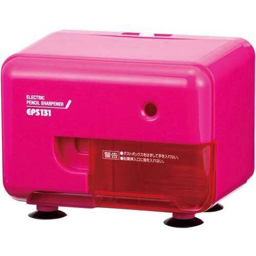 芯先調整機能付き電動シャープナー　横型　ピンク