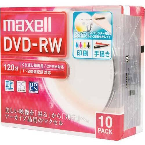 ＤＶＤ－ＲＷ録画用　２倍速　ＩＪ対応　１０枚Ｐ