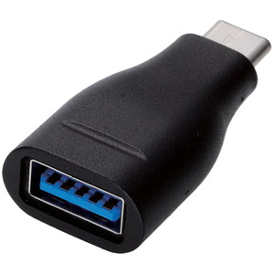 スマートフォン用ＵＳＢ変換アダプタ／ＵＳＢ（Ａメス）－ＵＳＢ（Ｃオス）／ブラック　■２営業日内届