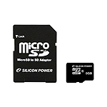 ｍｉｃｒｏＳＤＨＣカード　８ＧＢ　（Ｃｌａｓｓ１０）　永久保証　（ＳＤＨＣアダプター付）　■２営業日内届