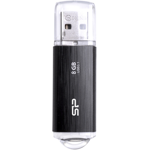 ＵＳＢ３．１メモリ　Ｂｌａｚｅ　Ｂ０２　８ＧＢ　ブラック　キャップ　ＳＰ００８ＧＢＵＦ３Ｂ０２Ｖ１Ｋ　■お取り寄せ品