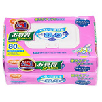 トイレに流せるパッとおしりふき（８０枚Ｘ２個）
