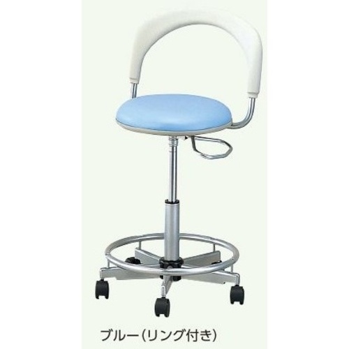 ナビチェアー２　ＮＶＣ２－ＳＲＢＬ　ブルー　脚部リング付き　８－８２２１－０５