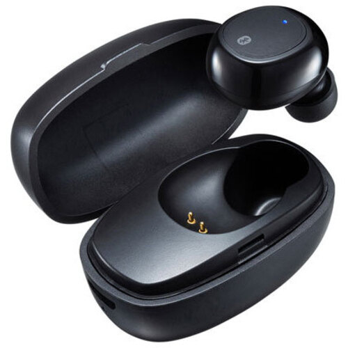超小型Ｂｌｕｅｔｏｏｔｈ片耳ヘッドセット（充電ケース付き）　ＭＭ－ＢＴＭＨ５２ＢＫ　■お取り寄せ品