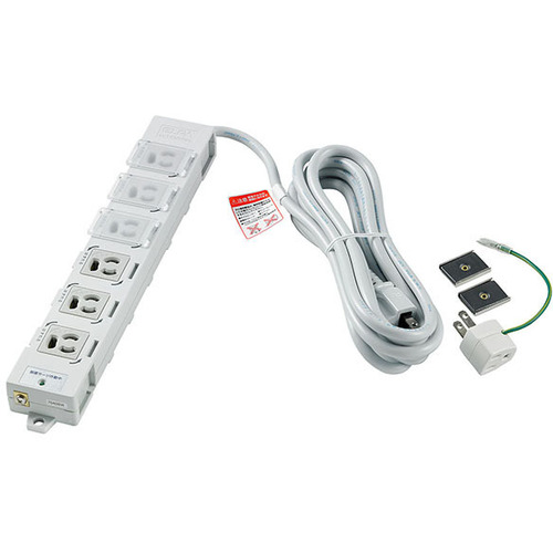 カバー付事務所向けタップ　６個口　耐雷　ＯＡＴ－ＪＰＣ６３ＳＢ　■お取り寄せ品