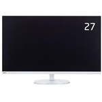 ２７型３辺狭額縁ＶＡワイド液晶ディスプレイ（白色）　ＬＣＤ－ＡＳ２７４Ｆ　■２営業日内届