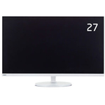 ２７型３辺狭額縁ＶＡワイド液晶ディスプレイ（白色）　ＬＣＤ－ＡＳ２７４Ｆ　■２営業日内届