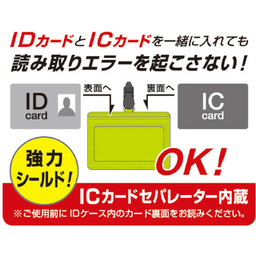 ＩＤカードケース　ＩＣ　カラリムパーキー　レッド　【お取り寄せ品】６営業日以内届