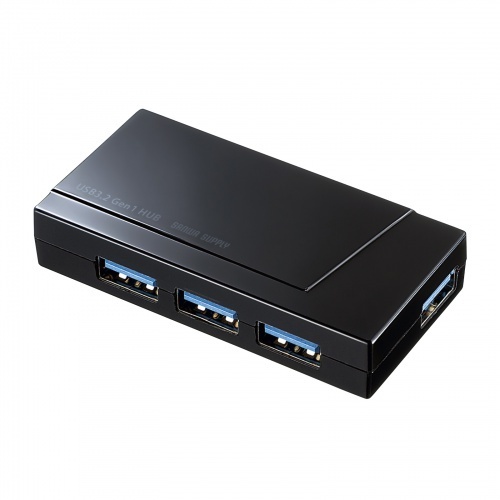 ＵＳＢ３．２　Ｇｅｎ１　４ポートハブ（４ポート・バスパワー）　ＵＳＢ－３Ｈ４１７ＢＫＮ　■お取り寄せ品