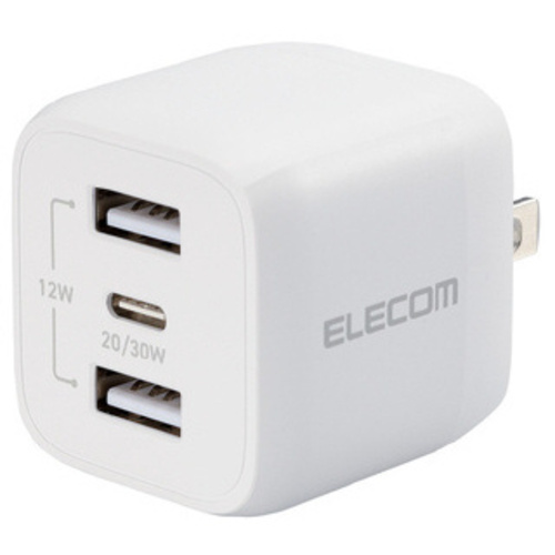 タイプＣ充電器　３２Ｗ　Ｃ&times;１　Ａ&times;２　ホワイト　【お取り寄せ品】６営業日以内届