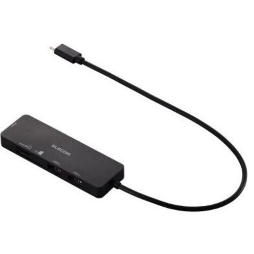 ＵＳＢ　ＨＵＢ／ＵＳＢ－Ｃ／ＵＳＢ－Ａｘ３／ＳＤ＋ｍｉｃｒｏＳＤ／３０ｃｍ　Ｕ３Ｈ－ＭＳＤ３００７ＢＢＫ　■お取り寄せ品