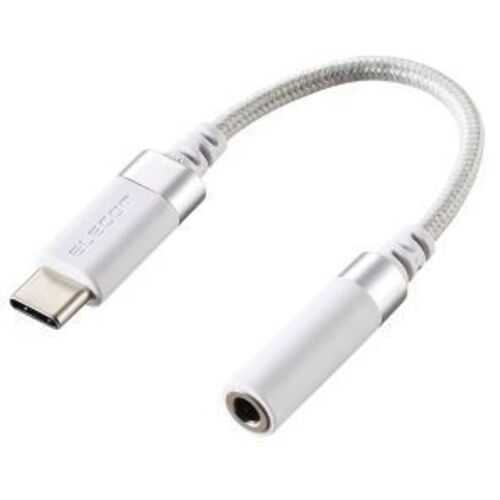 音声変換ケーブル／ＴｙｐｅＣ　ｔｏ　３．５ｍｍステレオミニ／ホワイト　ＭＰＡ－Ｃ３５ＤＳＷＨ　■お取り寄せ品