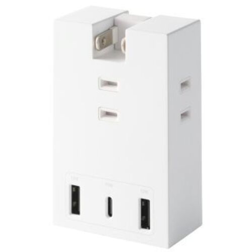 ＵＳＢタップ／ＵＳＢ－Ｃｘ１／ＵＳＢ－Ａｘ２／ＡＣｘ３／１５Ｗ／直挿し　Ｔ－Ｕ０７－３Ａ２ＣＷＨ　■お取り寄せ品