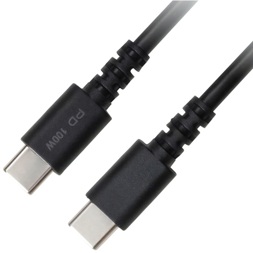 ＵＳＢ－Ｃ　－　Ｃ　充電／転送ケーブル　０．５ｍ　１００Ｗ　ブラック　ＧＨ－ＵＣＣＣＡ０５－ＢＫ　■お取り寄せ品