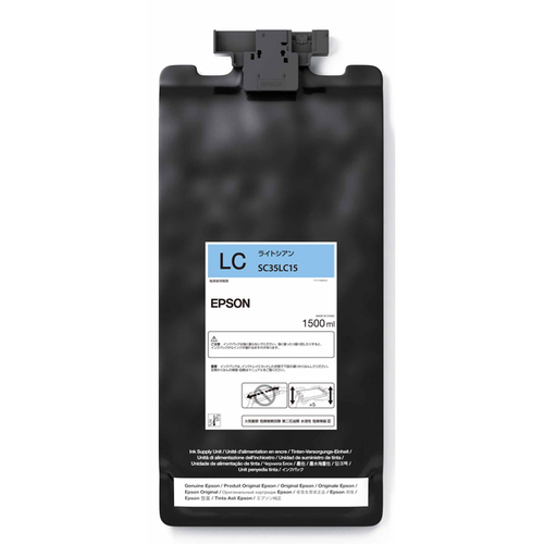 ＳｕｒｅＣｏｌｏｒ用　インクパック／１５００ｍｌ（ライトシアン）　ＳＣ３５ＬＣ１５　■お取り寄せ品