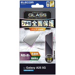 Ｇａｌａｘｙ　Ａ２５　５Ｇ（ＳＣ－５３Ｆ）／ガラスフィルム／フレーム付き／高透明／ブラック　■お取り寄せ品