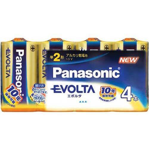 アルカリ乾電池　エボルタ　単２　４本入