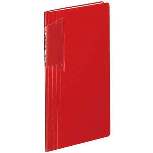 カードホルダー＜ノビータ＞１８０名用　赤&times;１０冊