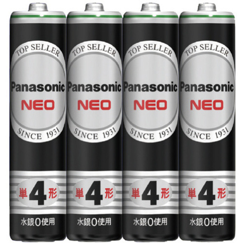 マンガン電池　単４形　４本入　Ｒ０３ＮＢ／４Ｓ