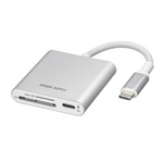 ＵＳＢ　ＰＤ充電対応　Ｔｙｐｅ－Ｃカードリーダー　ＡＤＲ－５ＴＣＳＤＰＷ　■お取り寄せ品