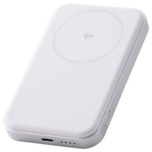 モバイルバッテリー／Ｑｉ２対応ワイヤレス充電／２０Ｗ／ホワイト　ＤＥ－Ｃ６８－５０００ＷＨ　■お取り寄せ品
