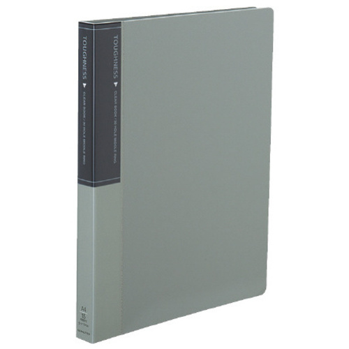 クリヤーブック　タフネス　ミドルリングＡ４　灰Ｘ３