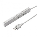 回転タップ（ＡＣ４個口＋Ｔｙｐｅ－Ｃ＋ＵＳＢ－Ａ・ＰＤ２０Ｗ・ホワイト）　ＴＡＰ－Ｂ１１３ＵＣ－２Ｗ　■お取り寄せ品