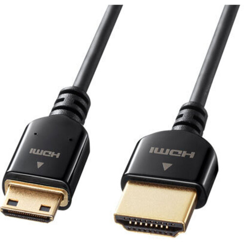イーサネット対応ハイスピードＨＤＭＩミニケーブル（ブラック・１ｍ）　ＫＭ－ＨＤ２２－１０Ｋ　■お取り寄せ品