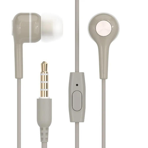 ステレオイヤホン／カナル／マイク付／１．２ｍ／ラテグレージュ　ＯＷＬ－ＥＰＭＣ０４－ＧＹ　■お取り寄せ品