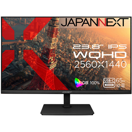 液晶ディスプレイ　２３．８型／２５６０×１４４０／ブラック　ＪＮ－ＩＰＳ２３８ＷＱＨＤ２－Ｃ６５Ｗ　■２営業日内届