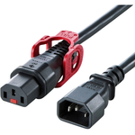 抜け防止ロック式電源コード　ロックプラス（１ｍ）　ＡＰＷ１５－Ｃ１４Ｃ１３ＬＰ－１０　■お取り寄せ品