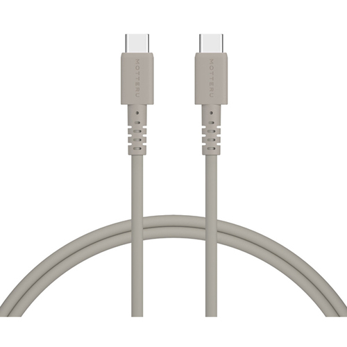 シリコンケーブル　ＵＳＢ－Ｃ　－　ＵＳＢ－Ｃ　１ｍ　ラテグレージュ　ＭＯＴ－ＳＣＢＣＣＧ１００－ＧＹ　■お取り寄せ品
